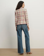 Veronica Beard Tyra Plaid Dickey Jacket - Orchid Haze Multi