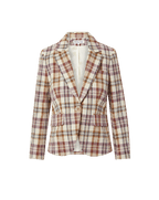 Veronica Beard Tyra Plaid Dickey Jacket - Orchid Haze Multi