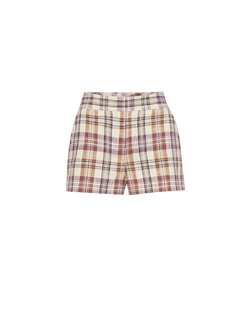 Veronica Beard Allen Plaid Short - Orchid Haze Multi