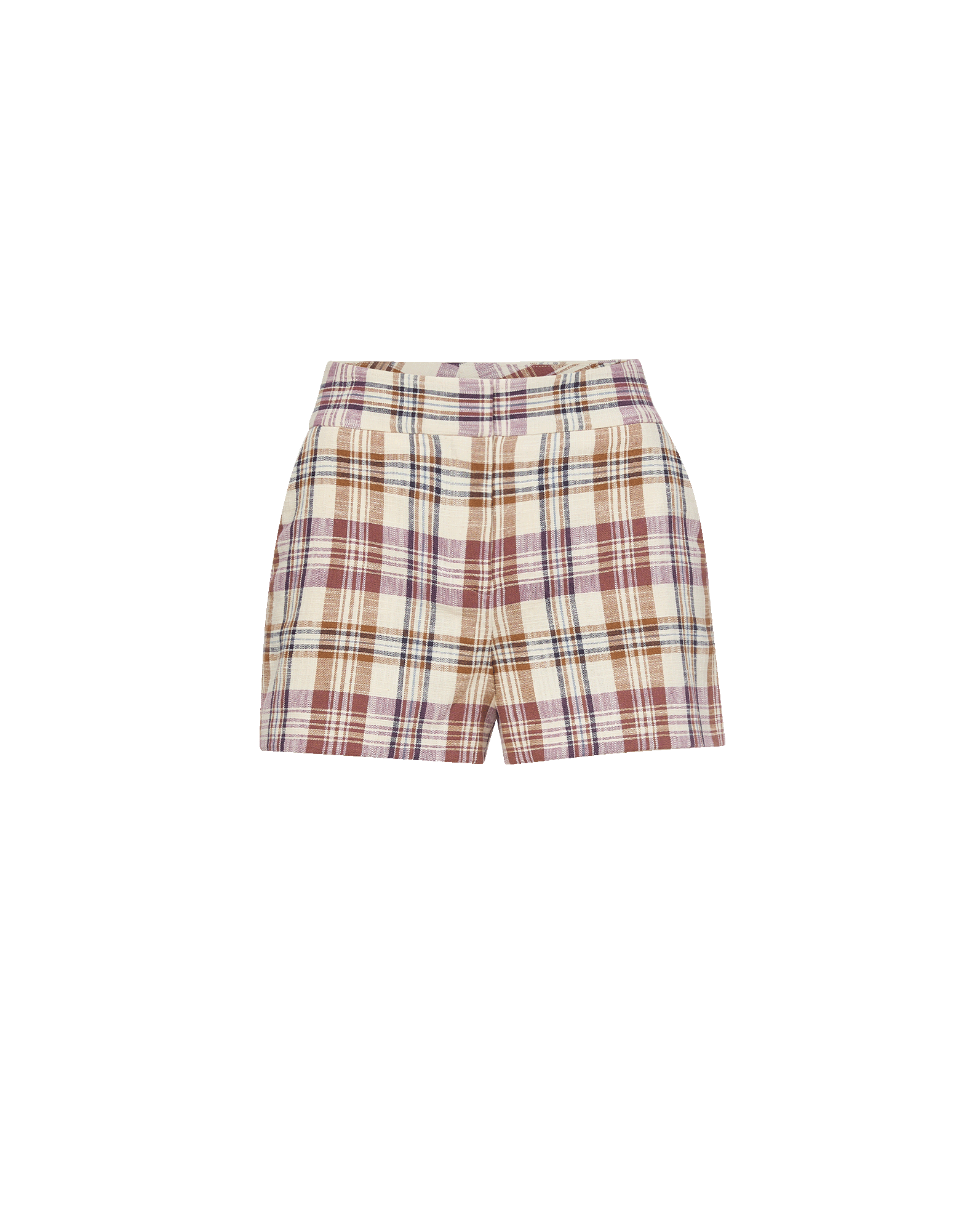 Veronica Beard Allen Plaid Short - Orchid Haze Multi
