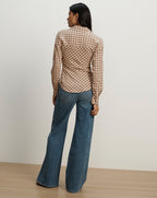 Veronica Beard Devra Button-Down Shirt - Elderberry Multi