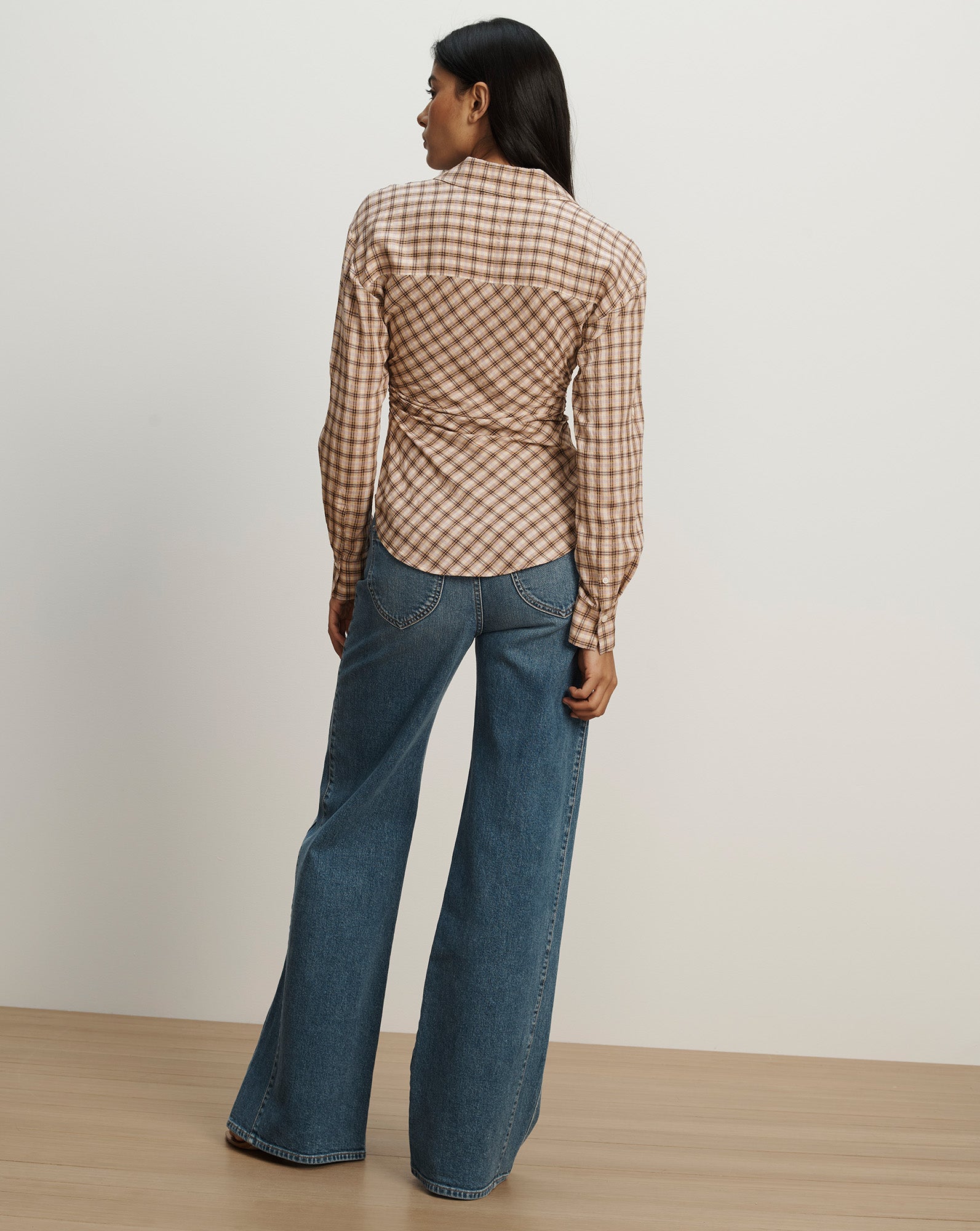 Veronica Beard Devra Button-Down Shirt - Elderberry Multi