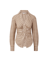 Veronica Beard Devra Button-Down Shirt - Elderberry Multi