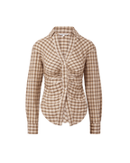 Veronica Beard Devra Button-Down Shirt - Elderberry Multi