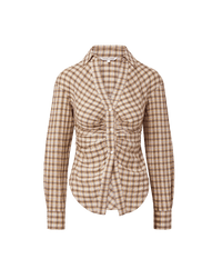 Veronica Beard Devra Button-Down Shirt - Elderberry Multi
