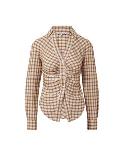 Veronica Beard Devra Button-Down Shirt - Elderberry Multi