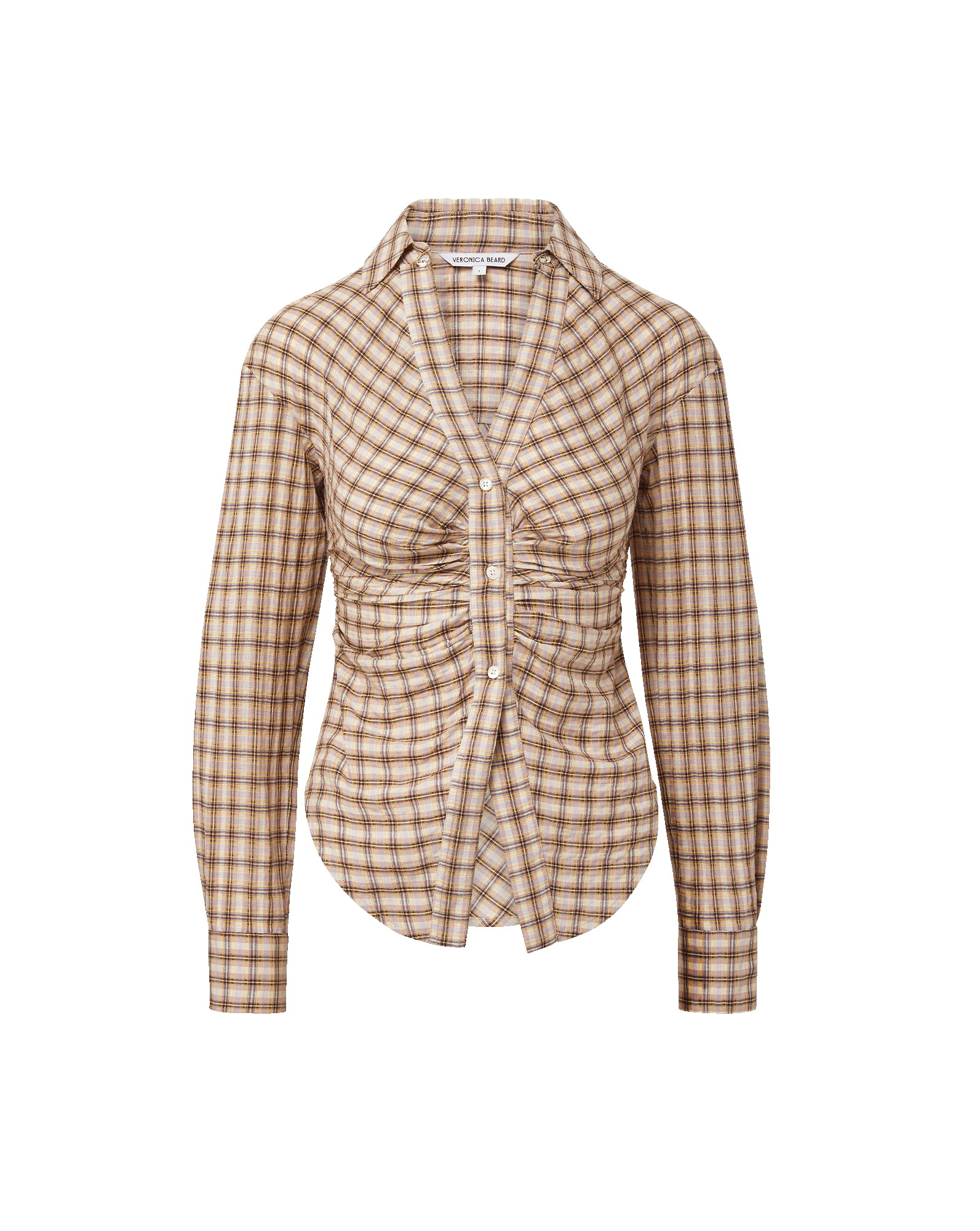 Veronica Beard Devra Button-Down Shirt - Elderberry Multi