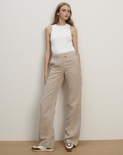 Veronica Beard Broderick Plaid Pant - Dark Acorn/Dove