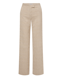 Veronica Beard Broderick Plaid Pant - Dark Acorn/Dove