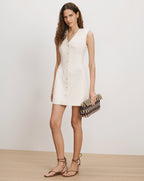 Veronica Beard Devlin Mini Dress - Ecru