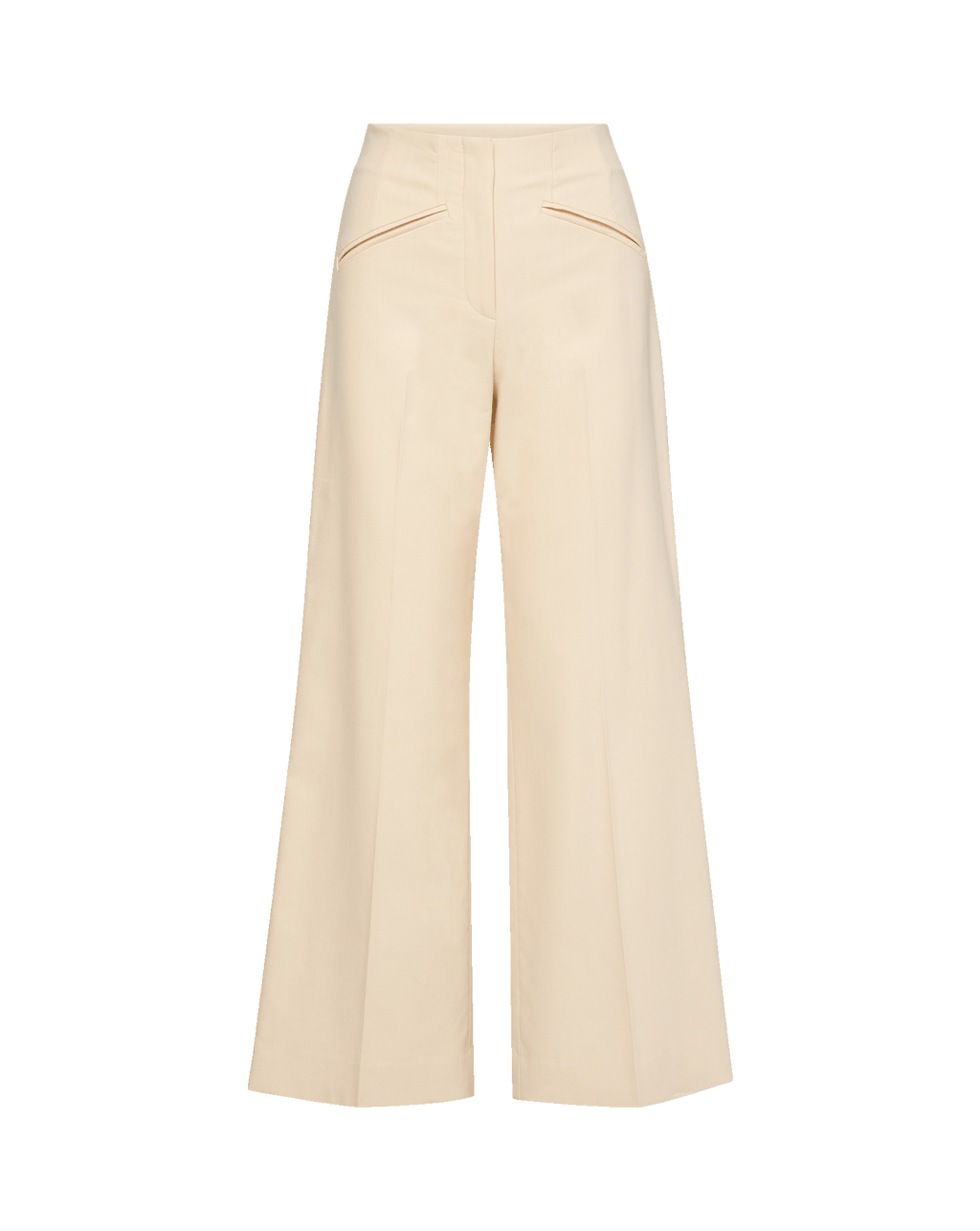 Veronica Beard Cassidee Wide-Leg Pant - Ecru