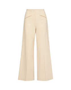 Veronica Beard Cassidee Wide-Leg Pant - Ecru