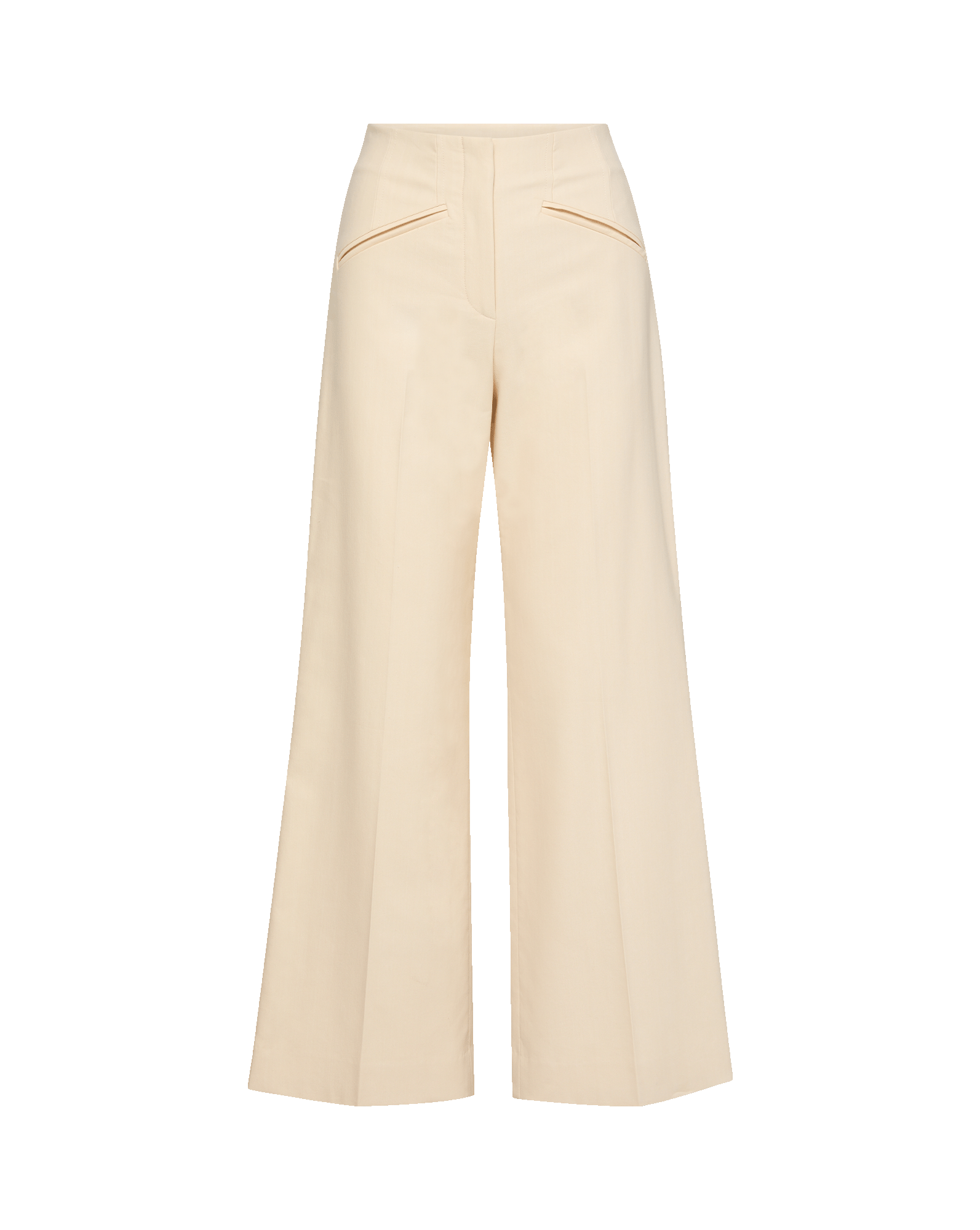 Veronica Beard Cassidee Wide-Leg Pant - Ecru