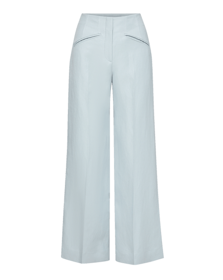 Veronica Beard Cassidee Wide-Leg Pant - River Mist