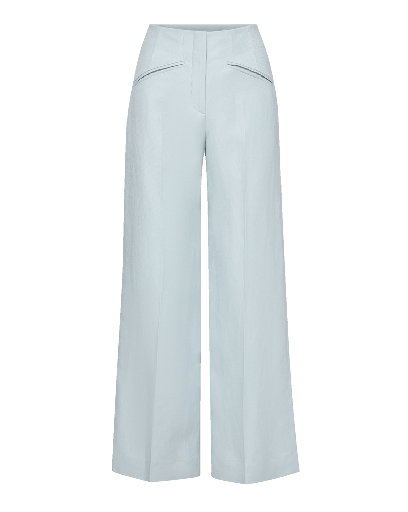 Veronica Beard Cassidee Wide-Leg Pant - River Mist