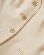 Veronica Beard Gillson Tailored Vest - Ecru