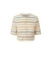 Veronica Beard Orville Striped Jacket - Ecru Multi