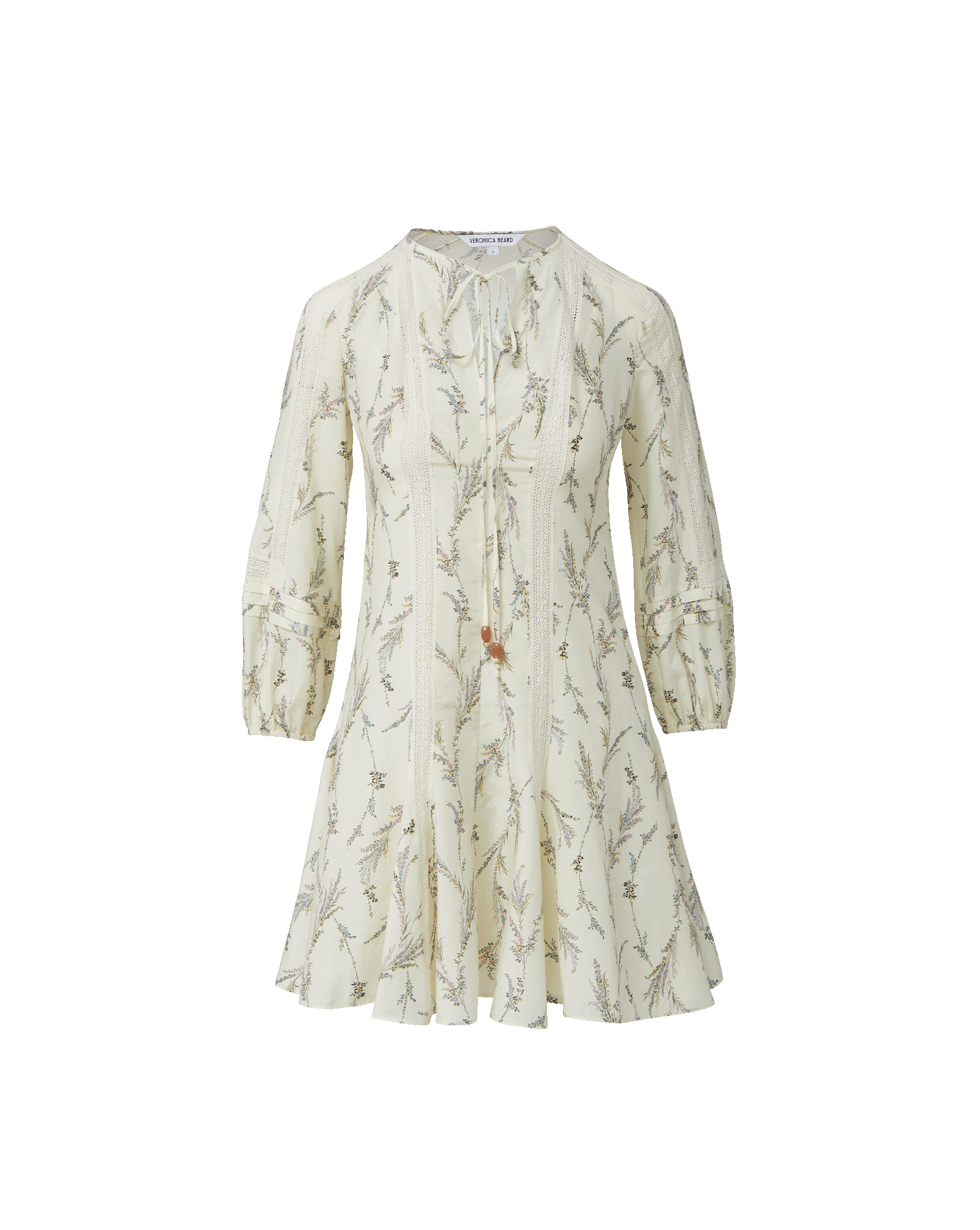 ted baker white dress with flowers Veronica Beard Ollian Floral Mini Dress | Dove White Multi