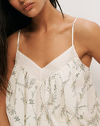 Veronica Beard Mariale Floral Tank Top - Dove Multi