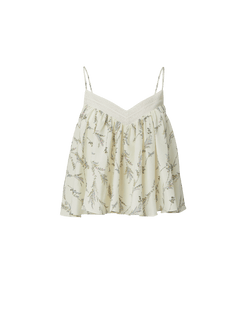 Veronica Beard Mariale Floral Tank Top - Dove Multi