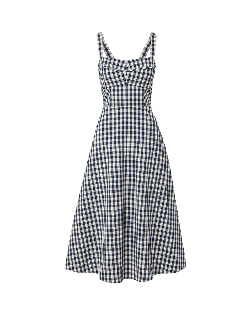 Ilona Midi Dress in Army | Veronica Beard