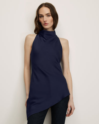 Veronica Beard Radford Tunic Top - Navy