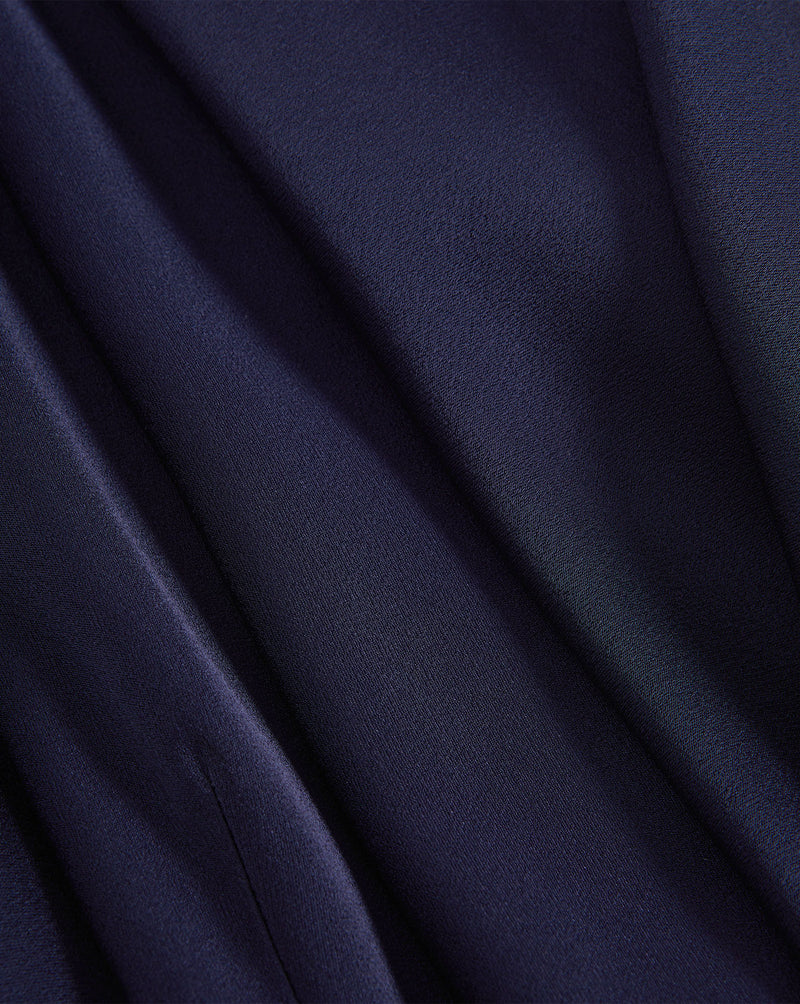 Veronica Beard Navy blue satin wide-leg pants