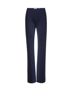 Veronica Beard Navy knit straight-leg pants.