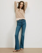 Veronica Beard Orlian Pullover - Chai/Ecru