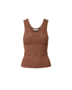 Veronica Beard Brown knit sweater tank top.