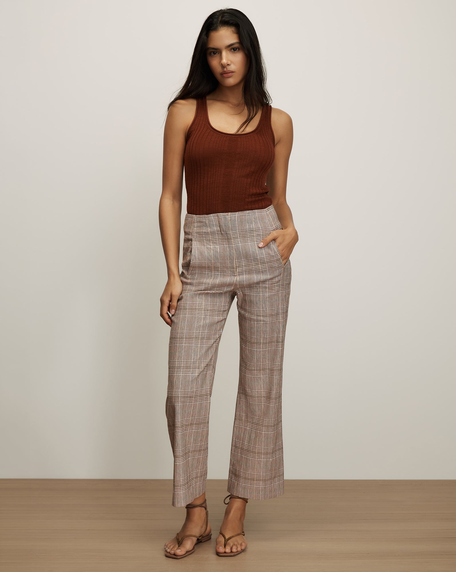 Veronica Beard Dova Pant - Raisin Multi