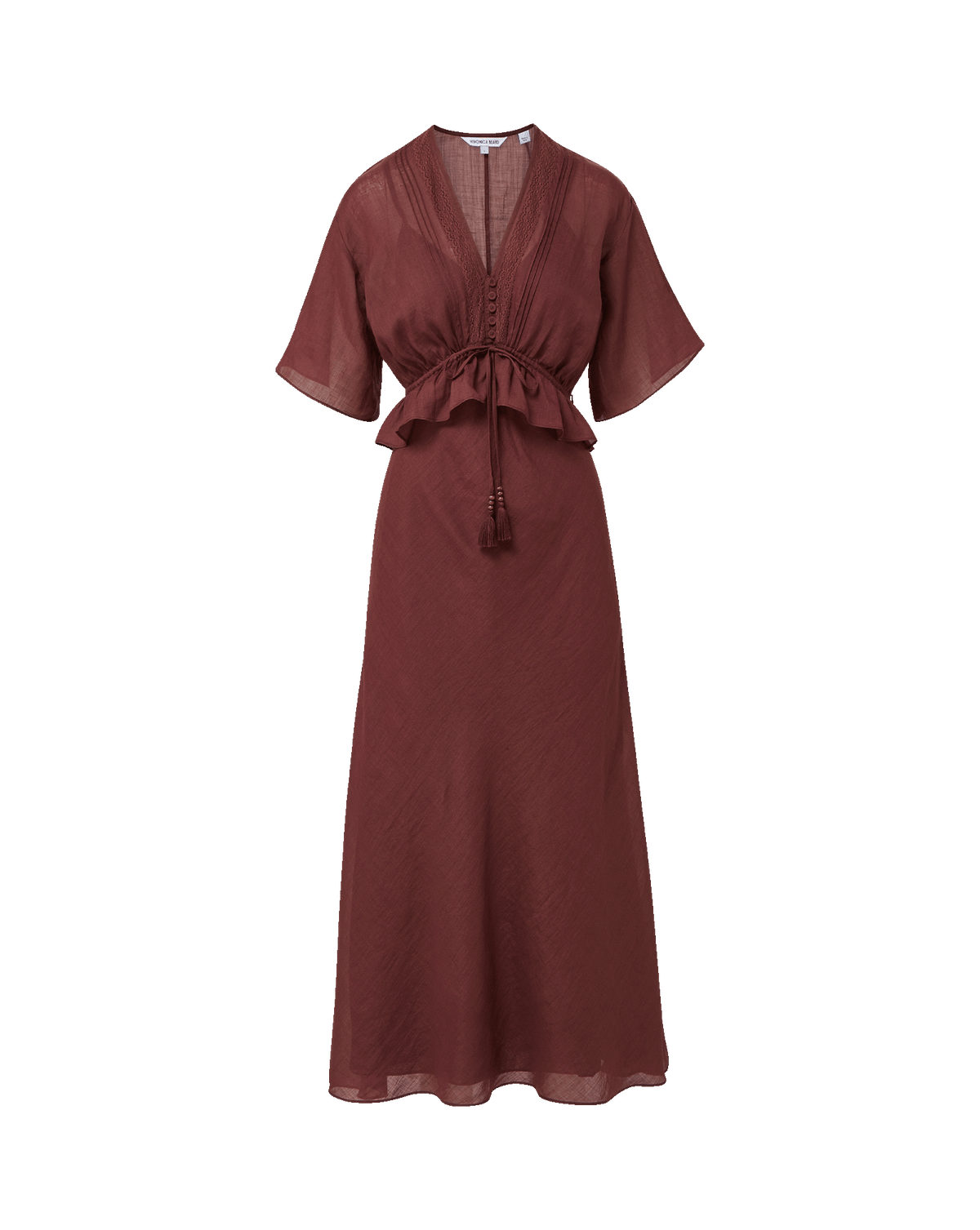 burgundy country dress Veronica Beard Dominick Midi | Raisin LEILA Mini Sequin Dress KONASALE The unlined design keeps Color:black-gold