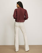 Veronica Beard Sawyer Blouse - Raisin