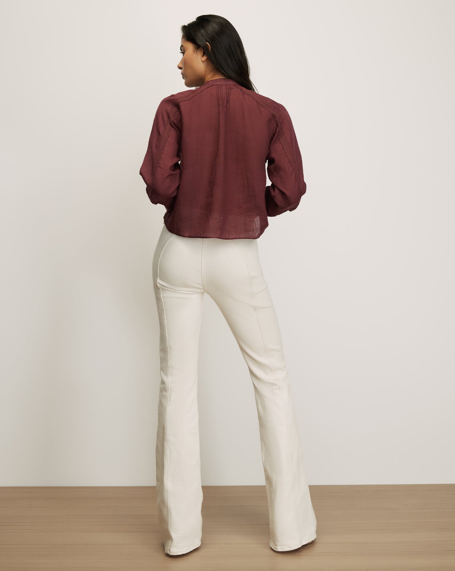 Veronica Beard Sawyer Blouse - Raisin