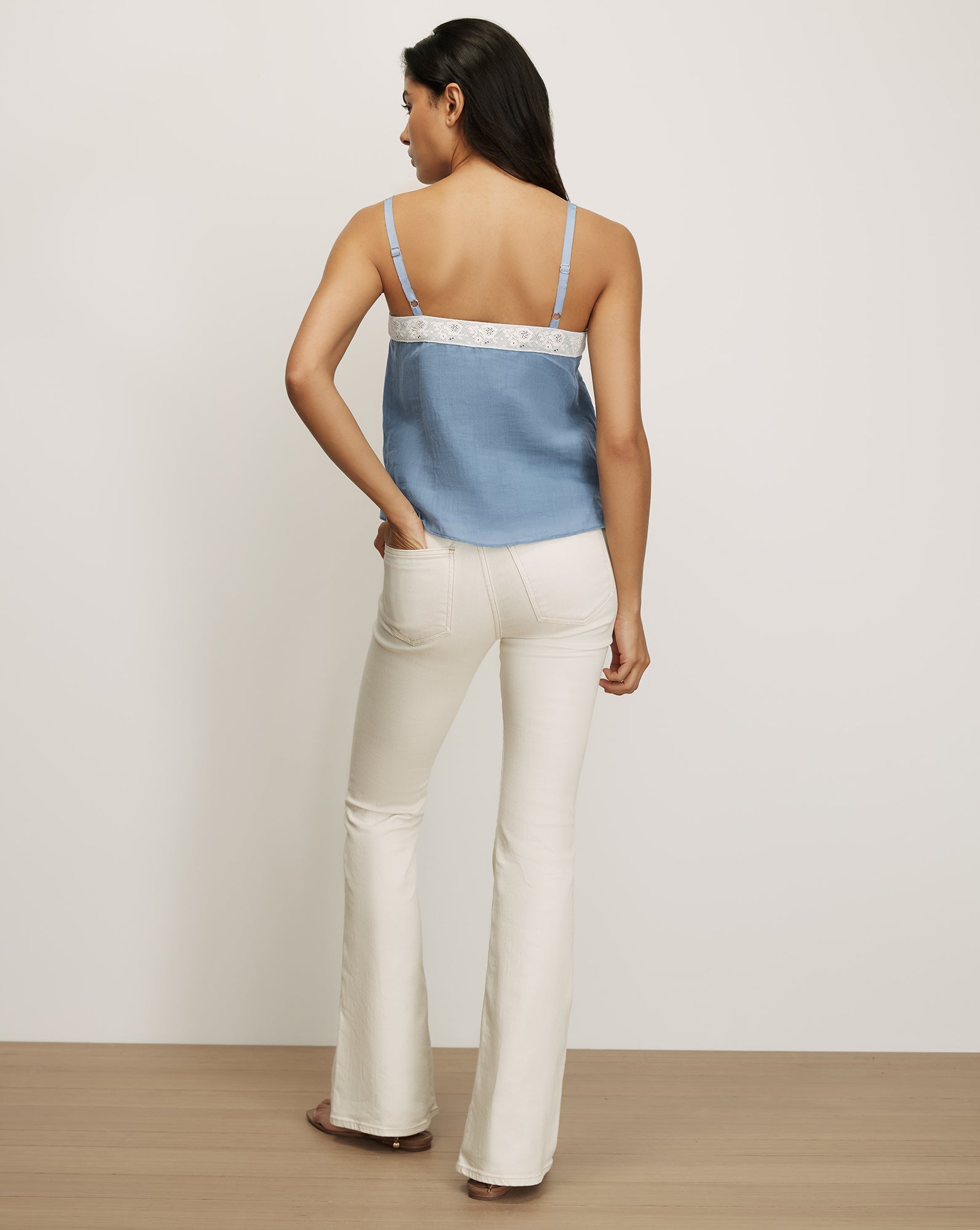 Veronica Beard Olivana Tank - Blue Steel