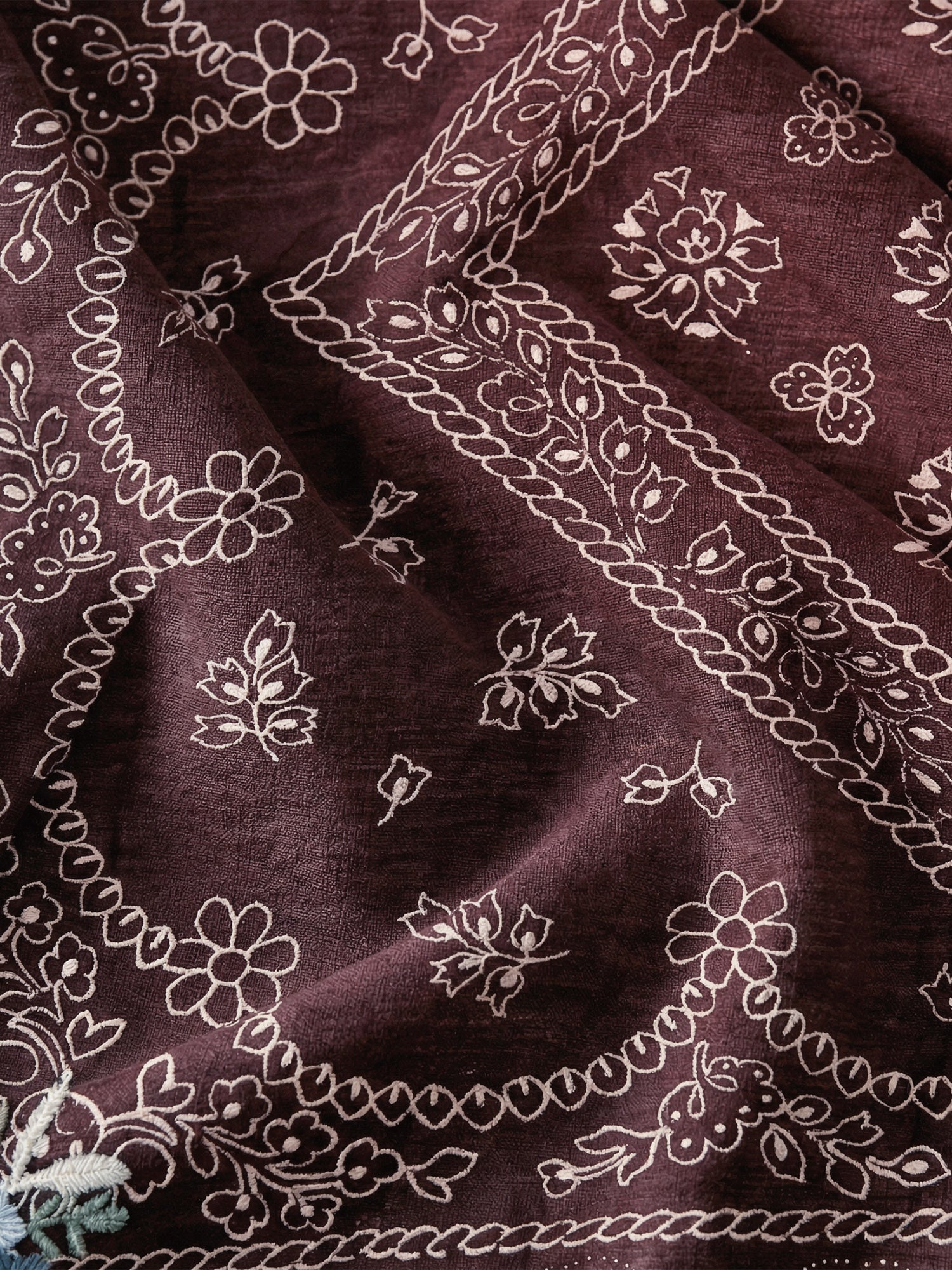 Floral Bandana Silk Scarf in Orange Multi | Veronica Beard