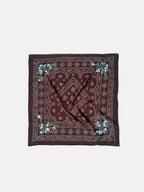 Veronica Beard Embroidered Bandana - Raisin Dove