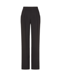 Veronica Beard Black pleated wide-leg pant