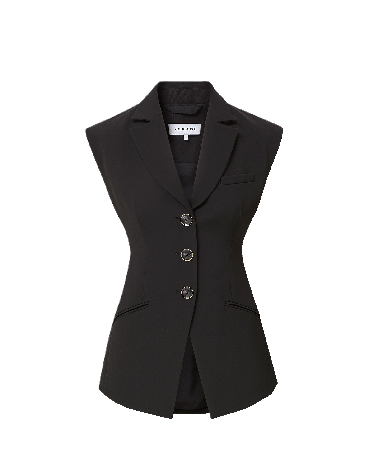 Veronica Beard Sorenne Tailored Vest | Black