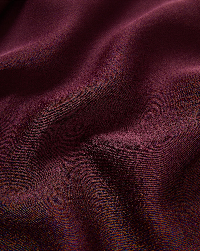 Veronica Beard Burgundy fabric with soft folds