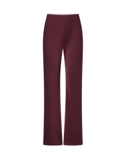 Veronica Beard Burgundy straight-leg trousers