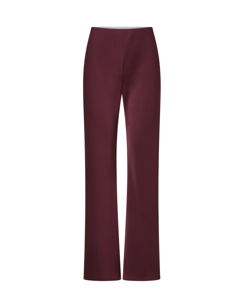 Veronica Beard Burgundy straight-leg trousers
