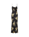 Veronica Beard Black floral maxi slip dress.