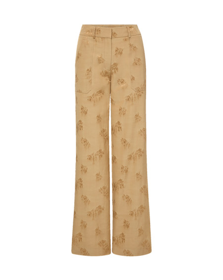 Veronica Beard Cole Wide-Leg Pant - Sand