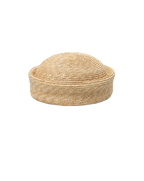 Veronica Beard Woven straw lidded storage basket