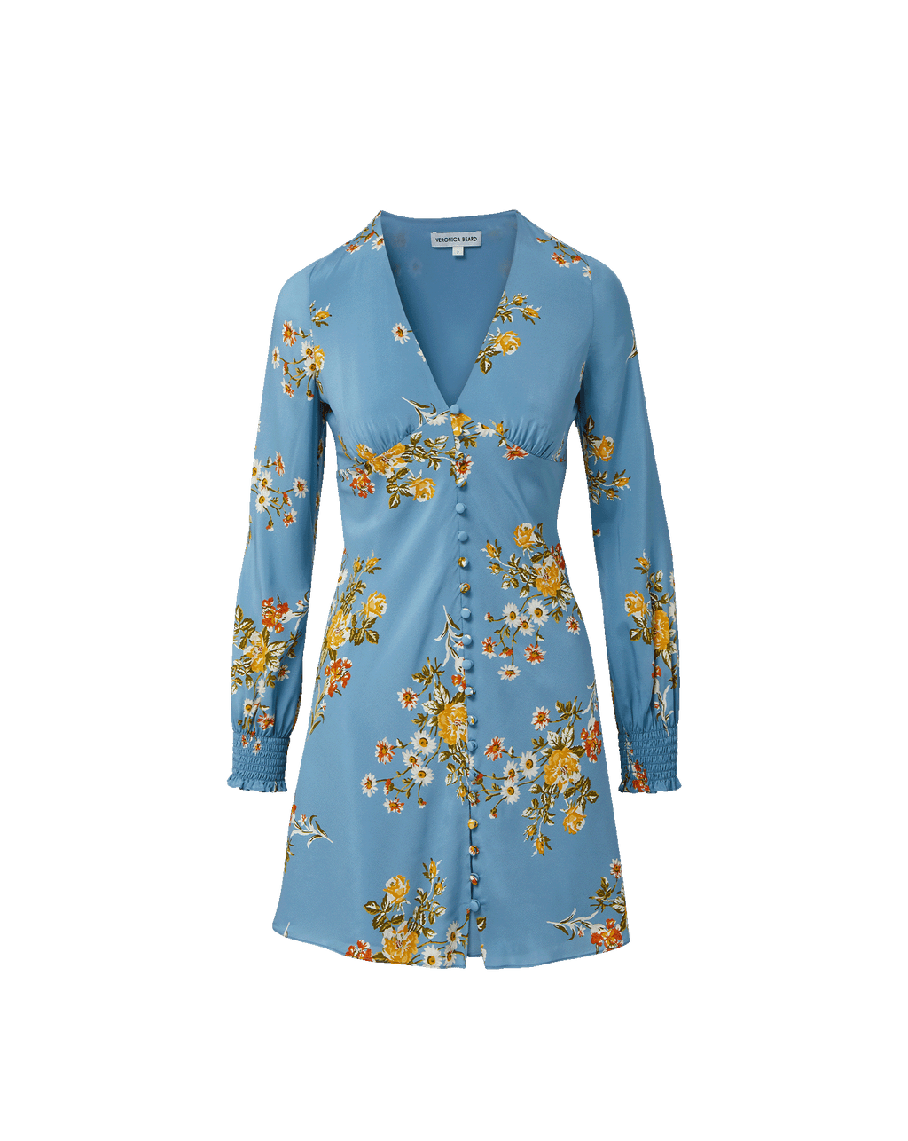Veronica Beard Gabria Floral Mini Dress - Blue River Multi