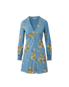 Veronica Beard Gabria Floral Mini Dress - Blue River Multi