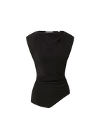 Veronica Beard Yvonne Asymmetric Top - Black