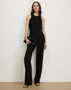 Veronica Beard Kenneth Pleated Pant - Black