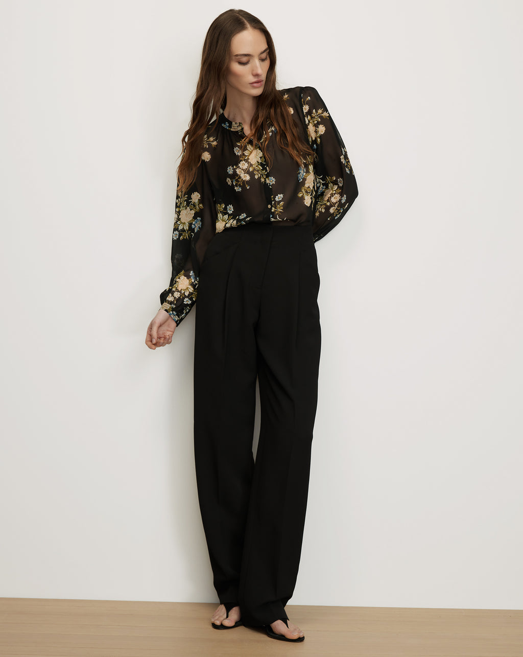 Veronica Beard Ashlynn Silk Blouse - Black Multi